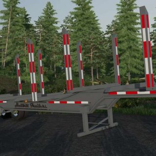 Remorque à grumes à trois essieux Lizard FS22 v1 0 0 0 Mod FS25 Mods