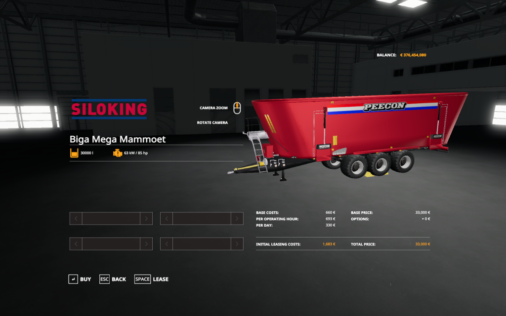 Peecon Big Mixer Wagon V1.0 FS19 FS22 Mod / F19 Mod