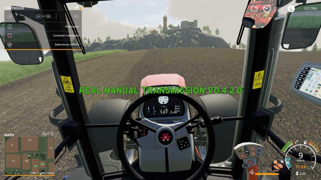 Real Manual Transmission v0.4.2.0 FS19 FS22 Mod / F19 Mod