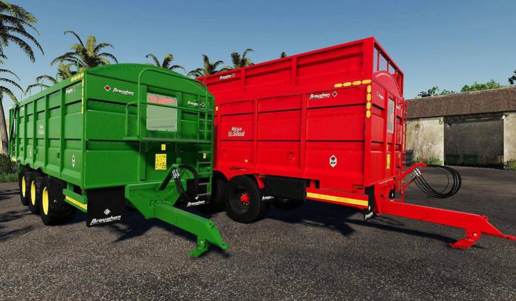 Remorque à Trois Essieux Broughan V10 Fs19 Fs22 Mod F19 Mod 3320