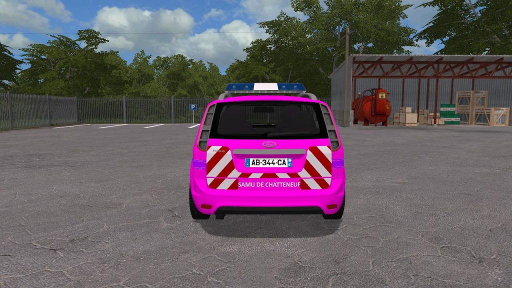 Ford Focus SAMU DE CHATTENEUF v1.5.1 FS19 Mod | FS25 Mods / FS22 Mods