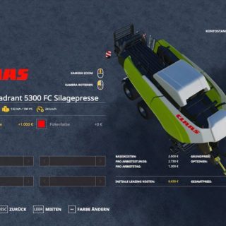 Presse CLAAS Quadrant 5300FC évolution - 100 ans Knotter - Limité à 1000ex. | Collect World