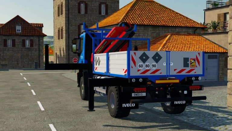 Camion Grue Fs22 Iveco X Way Enedis V1000 Fs22 Mod F19 Mod 3972