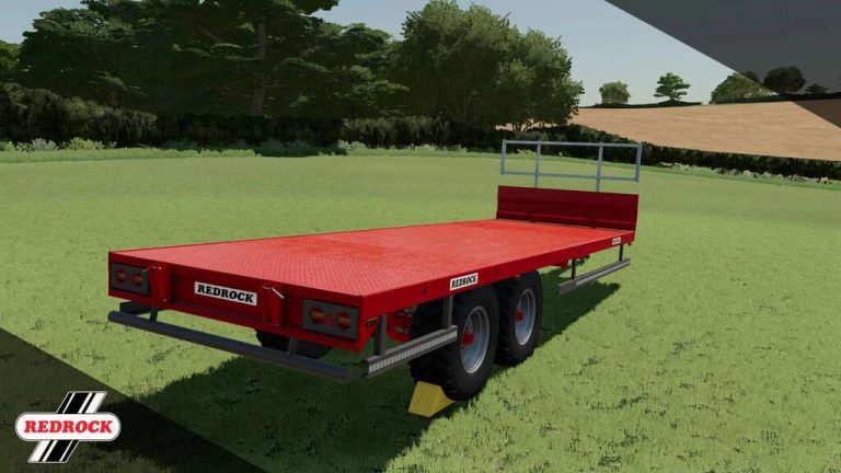 Remorque à Balles Fs22 Redrock 24 Pieds V1000 Fs22 Mod F19 Mod 5364